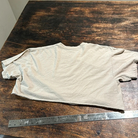 Rolling Stones crop T shirt boxy oversized medium lips tongue - Picture 5 of 5